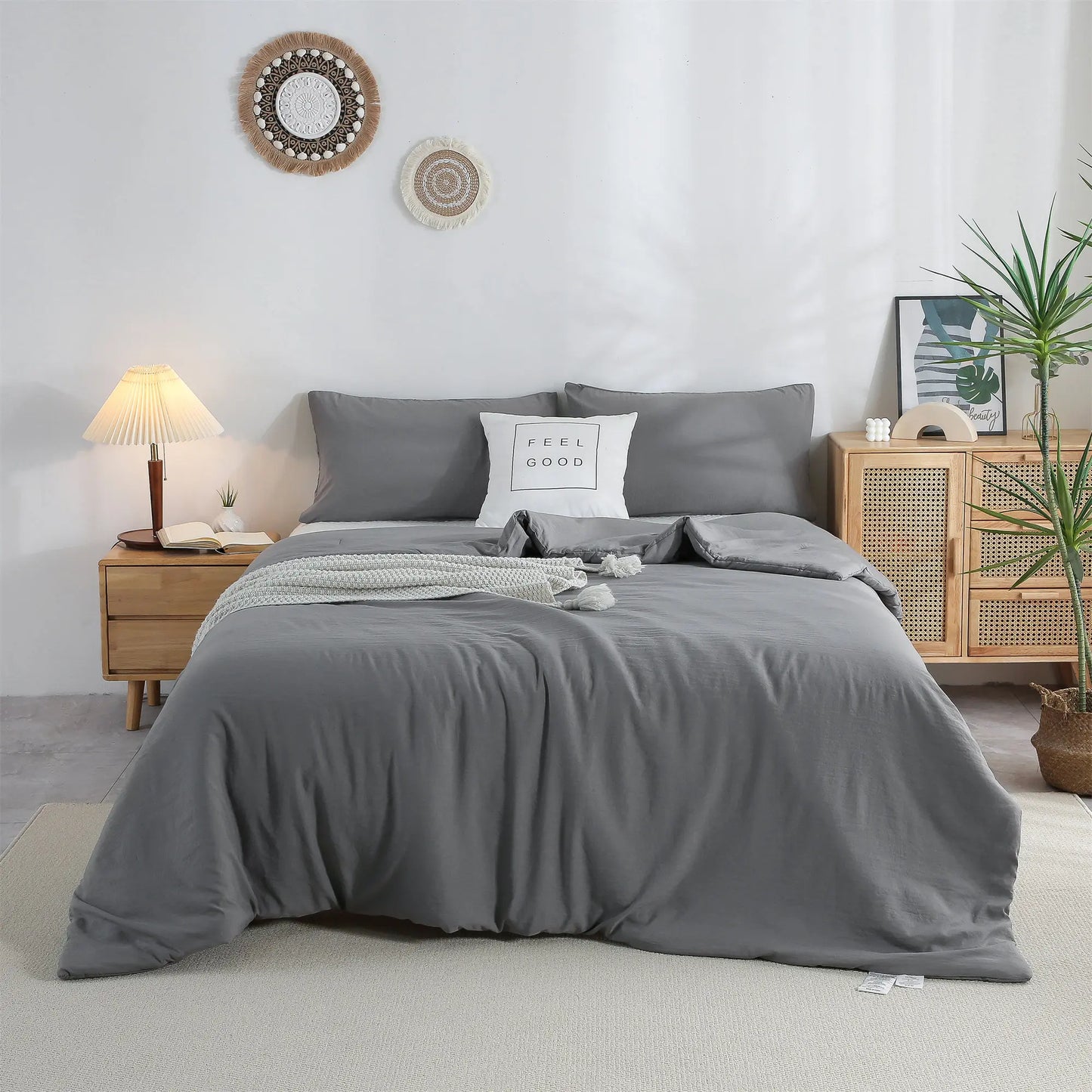Soft Reversible Washable Luxury Bedding Comforter Set