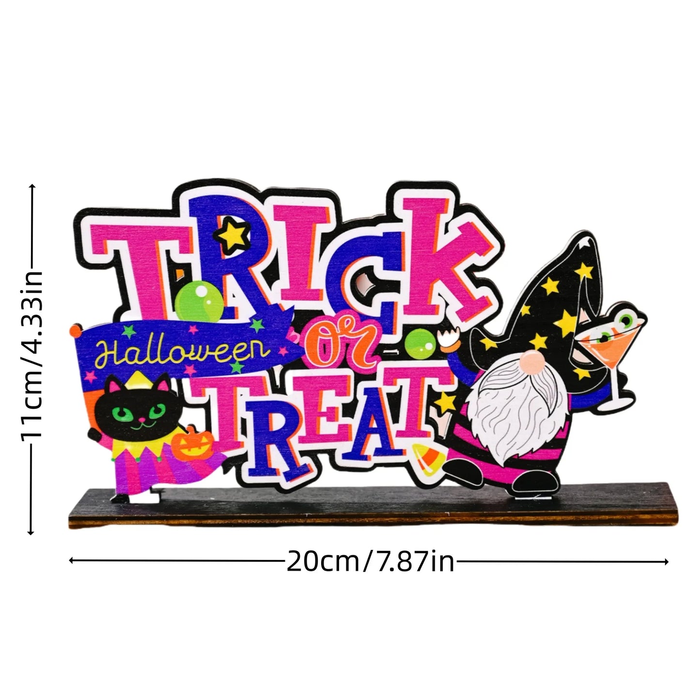 New Halloween Wooden Pumpkin Ornament