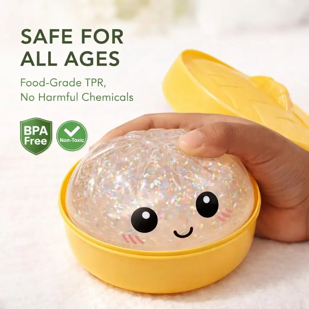 Colorful Squishy Bun Sensory Toy for Anxiety Relief