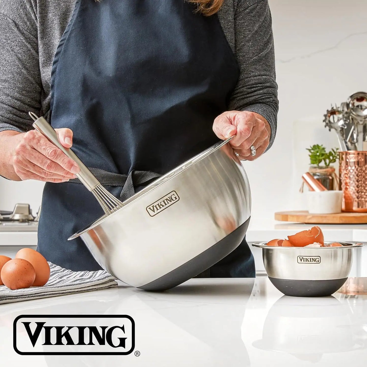 10-Piece Stainless Steel Mixing Bowls Set with Lids