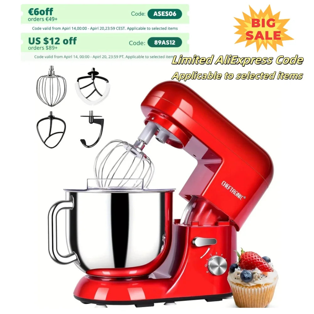7 Qt Tilt-Head Electric Household Stand Mixer