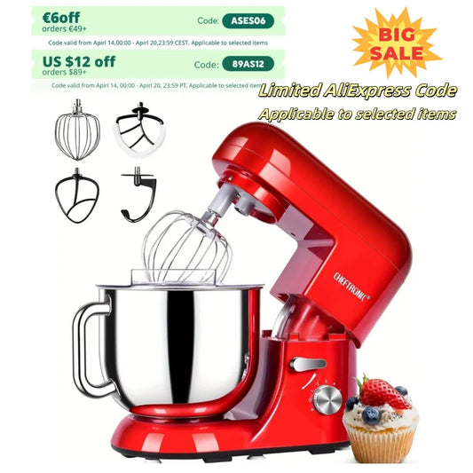 7 Qt Tilt-Head Electric Household Stand Mixer
