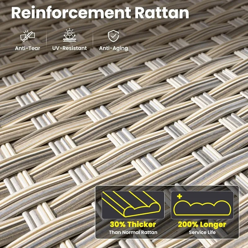 Luxury 8-Pieces Patio Furniture Set