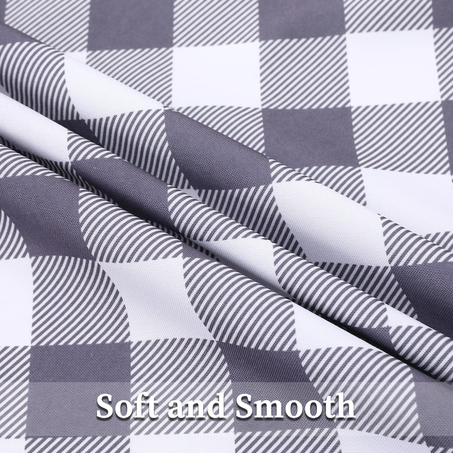 2pcs Buffalo Plaid Curtains