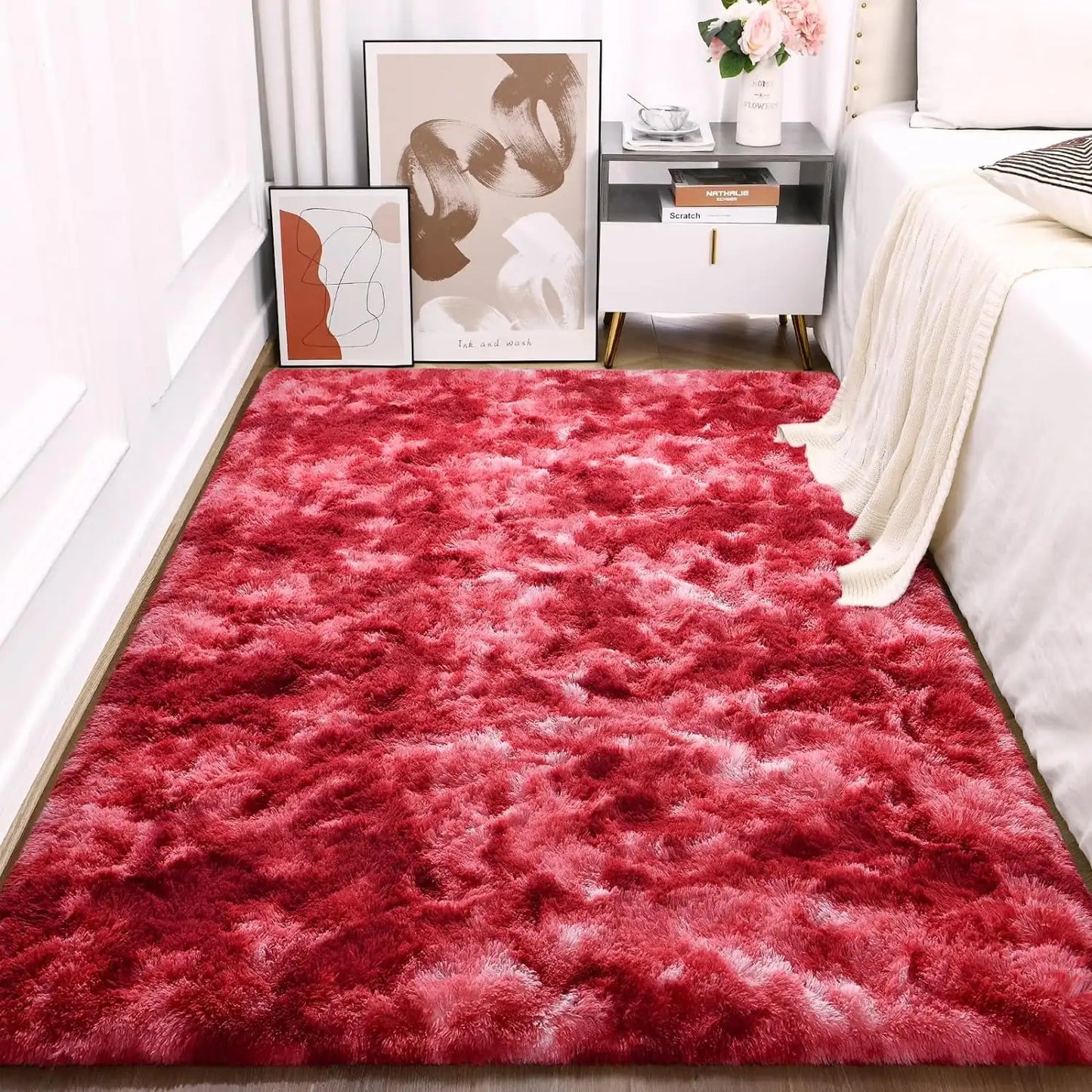Lochas Super Soft Plush Tie Dye Velvet Rugs