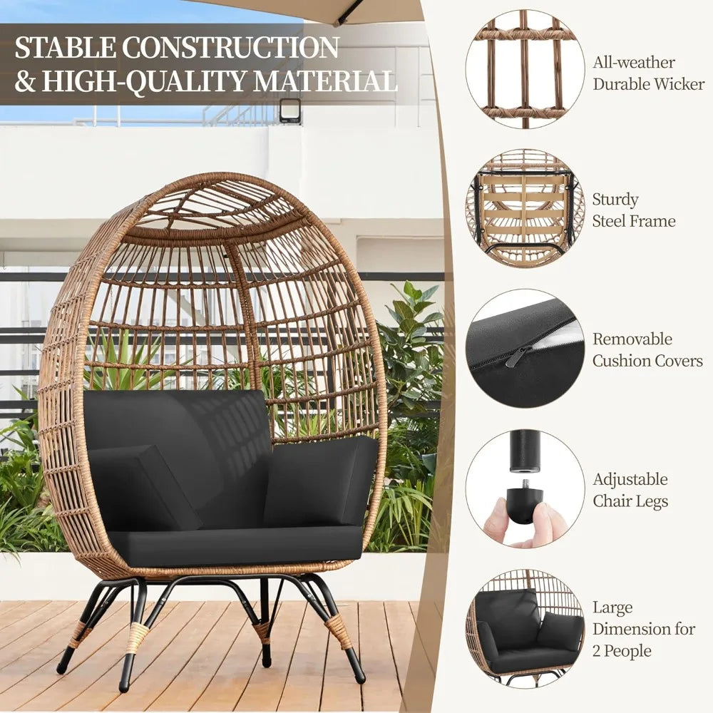 Egg Rattan Indoor/Outdoor Chair