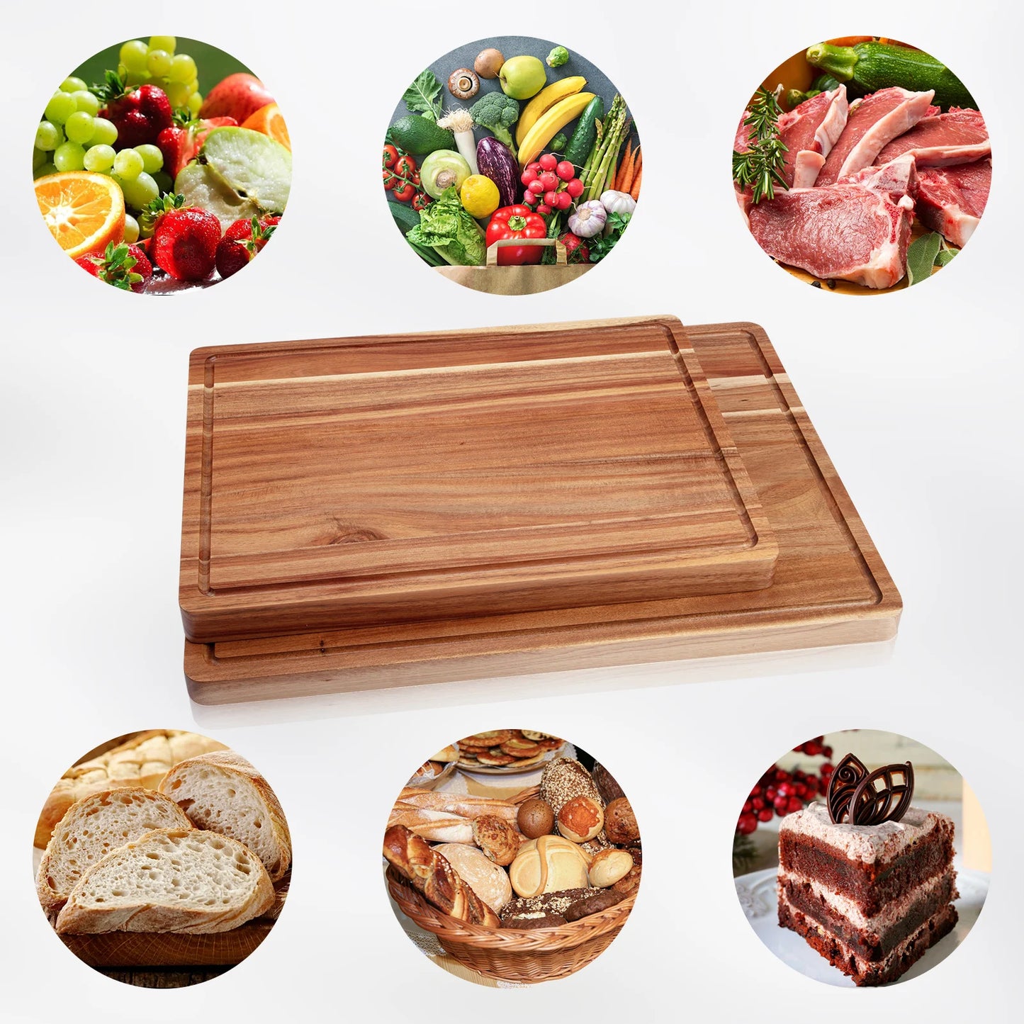 Acacia Large Wood, Cheese Charcuterie Board