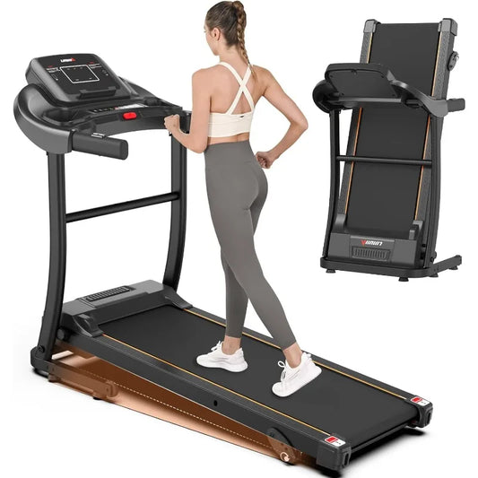 Treadmill With Incline, Heart Rate Sensors, Digital Display For Walking