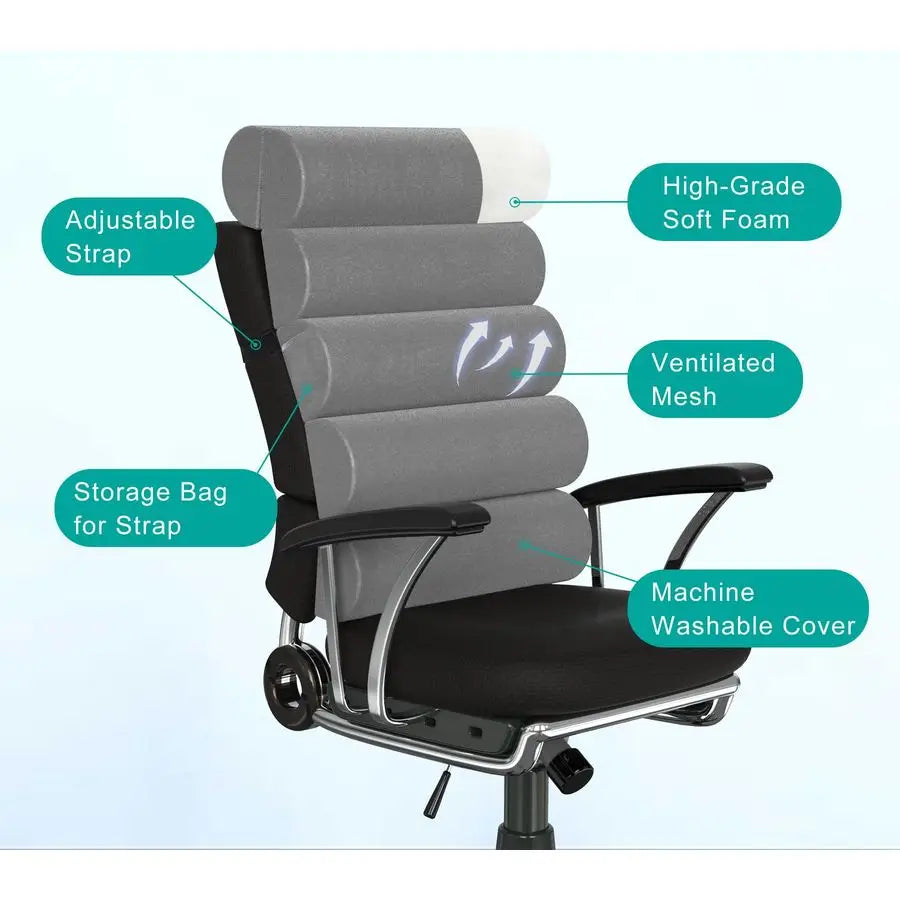 Back Support Pillow with Neck & Lumbar Support – (Pillow Only)