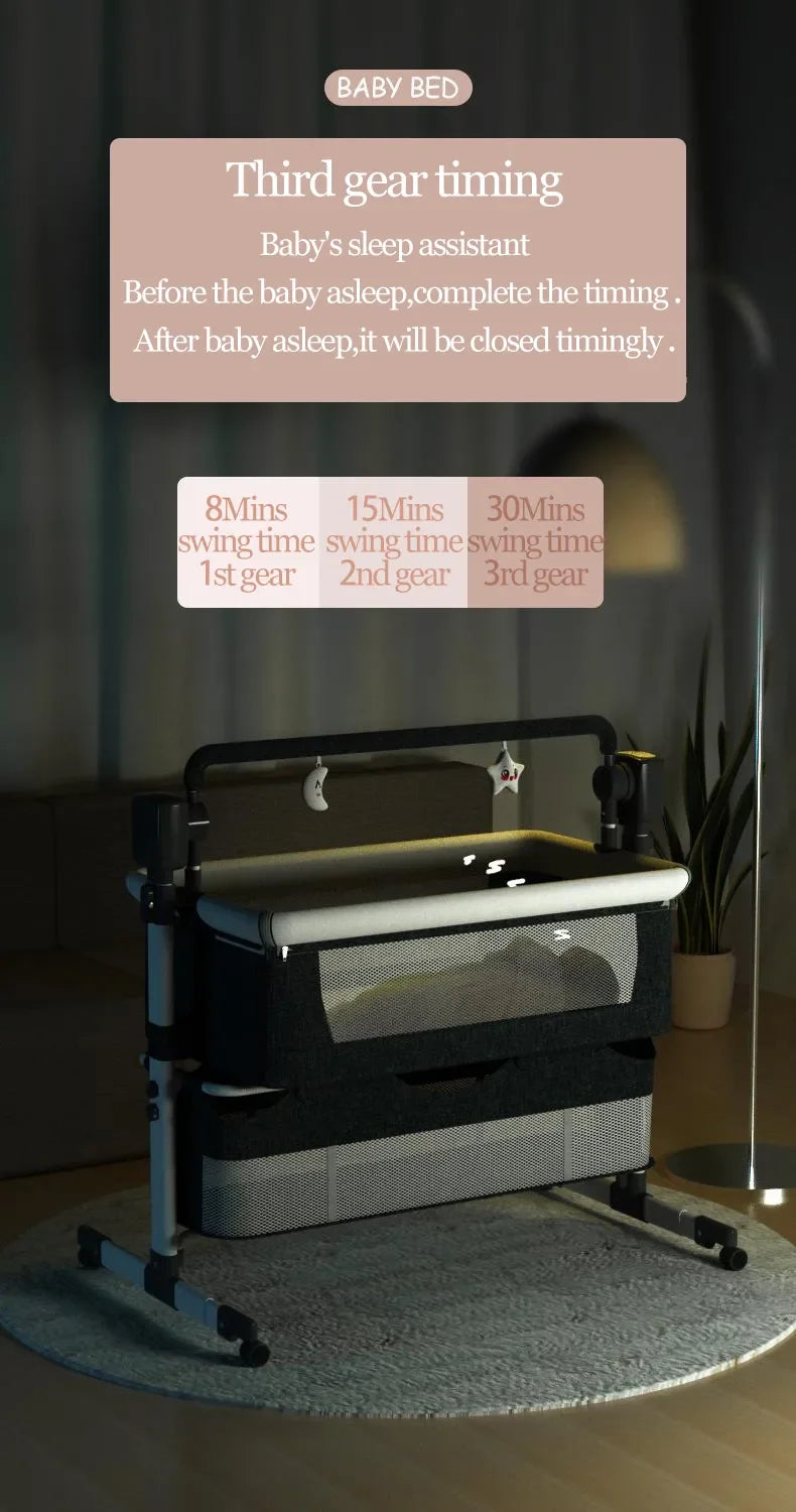 Electric Baby Bed With Bluetooth