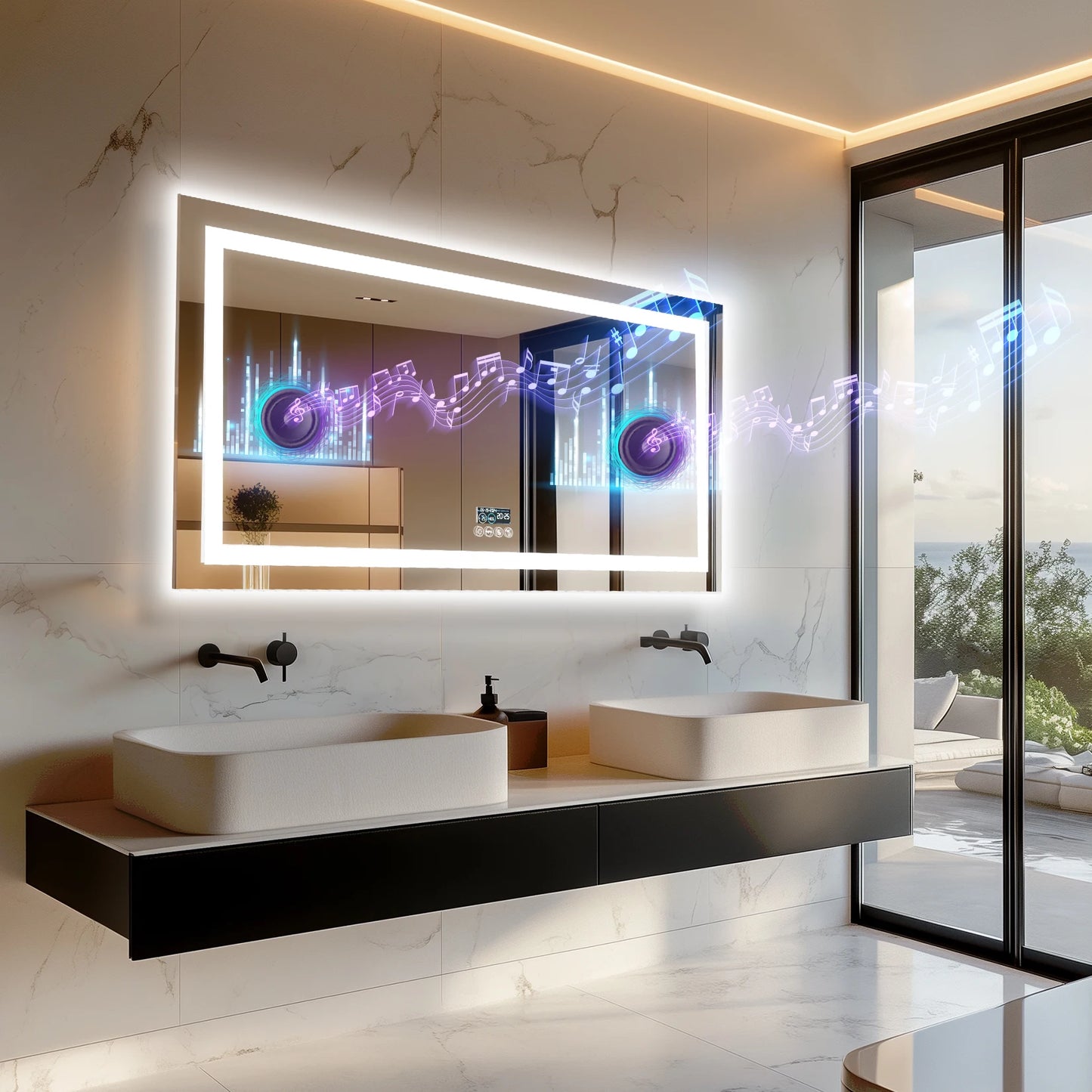 LED Bathroom Mirror With Lights