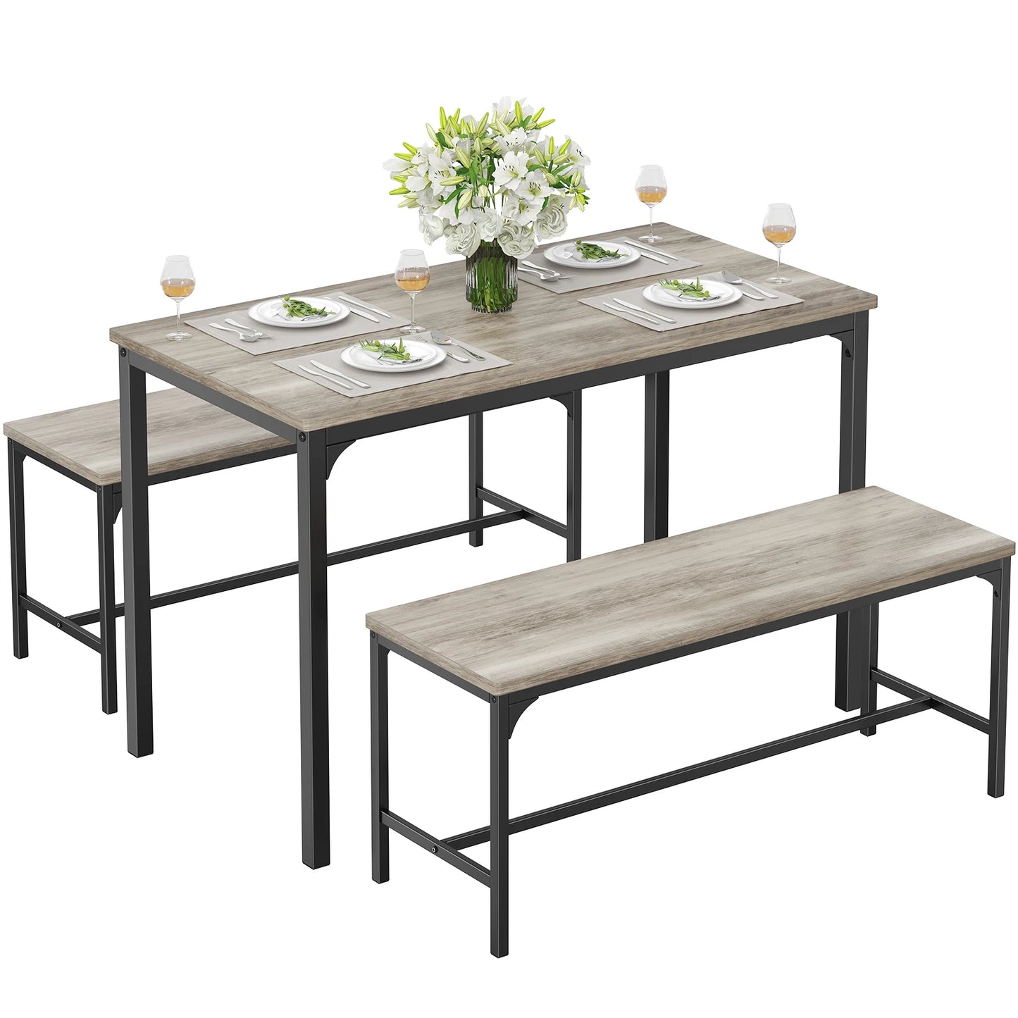 3-Piece Dining Table Set for 4