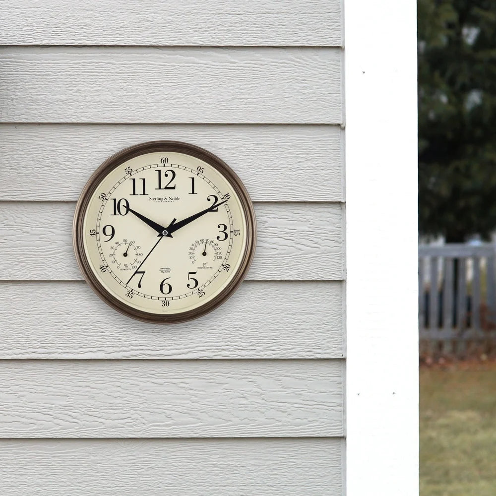 8.75-Inch Antique Bronze Wall Clock