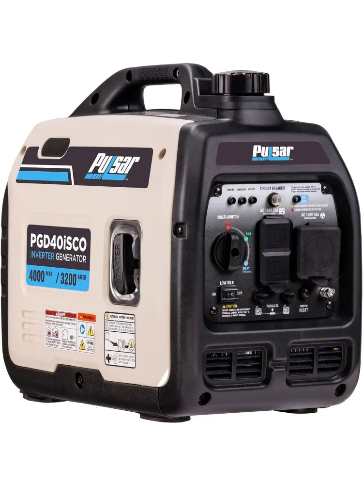 Ultra Light Quiet 4000W Portable Gas Inverter Generator