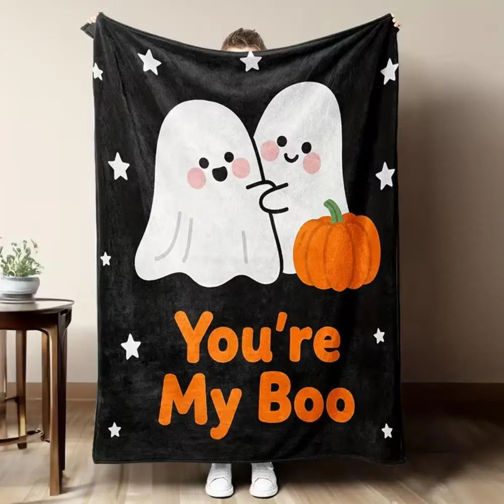 Halloween Couple Ghost Decor Throw