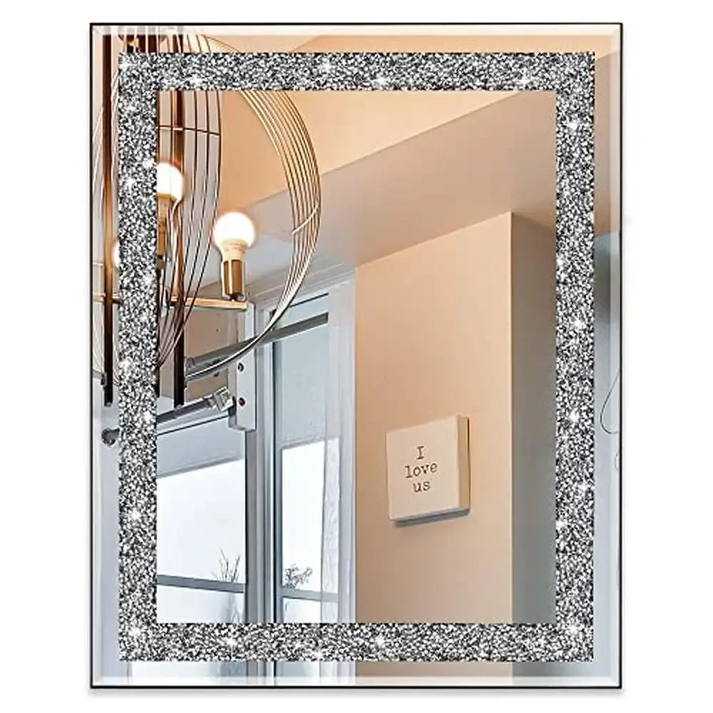 Crystal Crush Diamond Mirror, Wall Decor