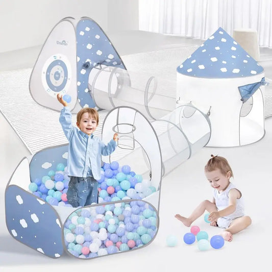 5-in-1 Kids Play Tent with Tunnel