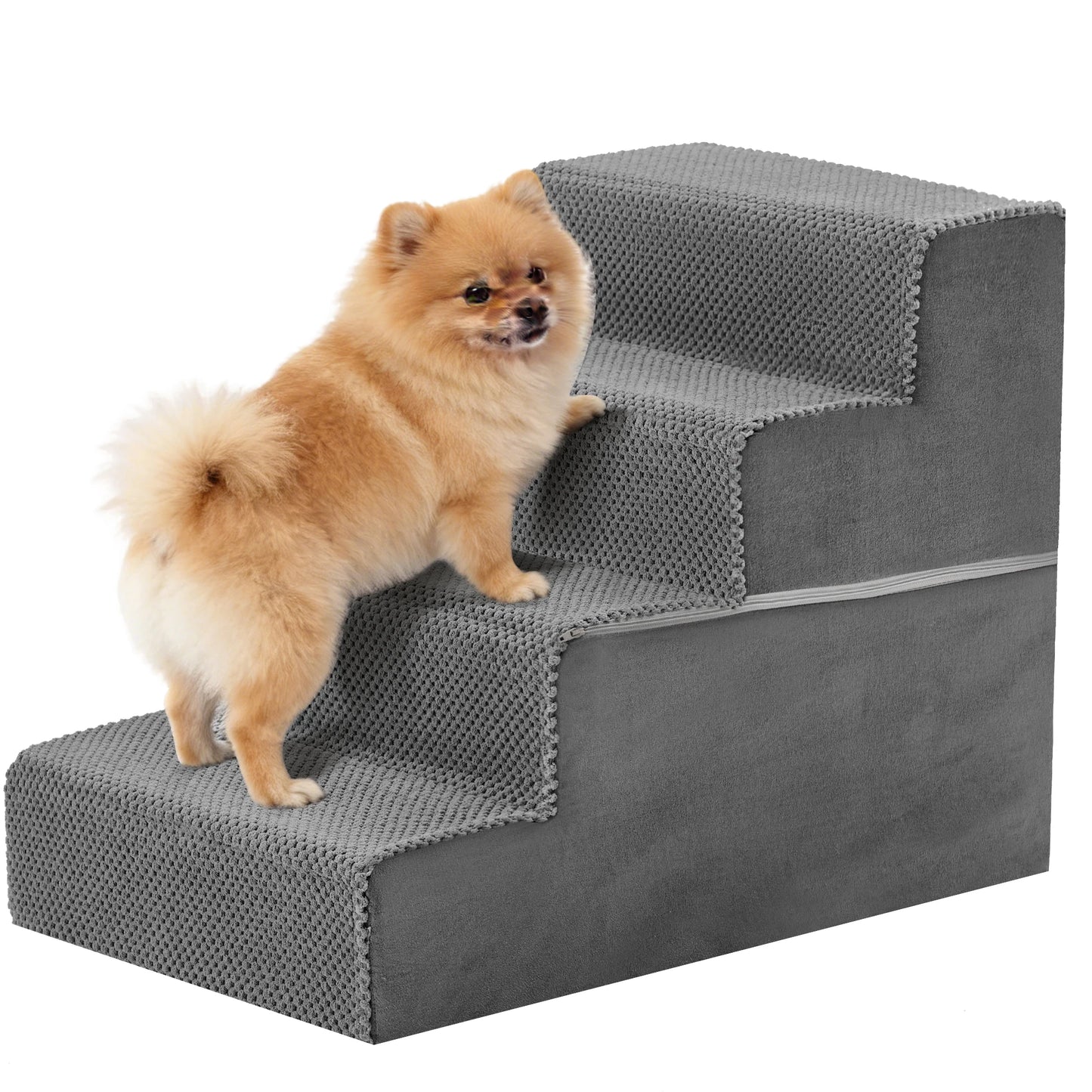 3/4/5-Step Foam Dog Stairs for Small Pets