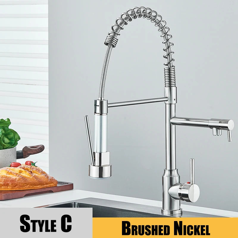 Black Kitchen Sink Faucet Pull Down