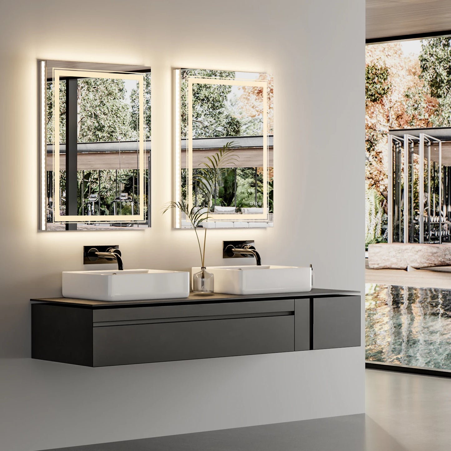 Led Rectangle Anti-fog Mirror