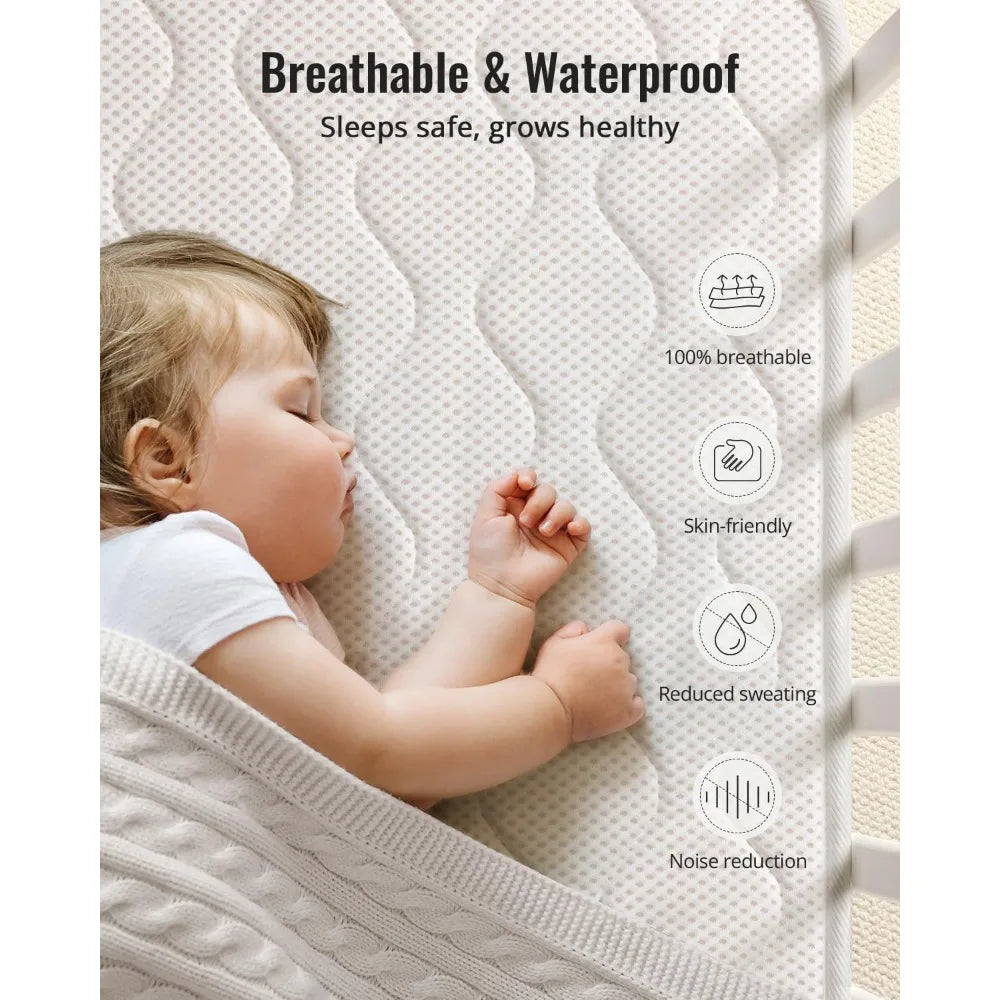 100% Breathable Crib Mattress, Foam