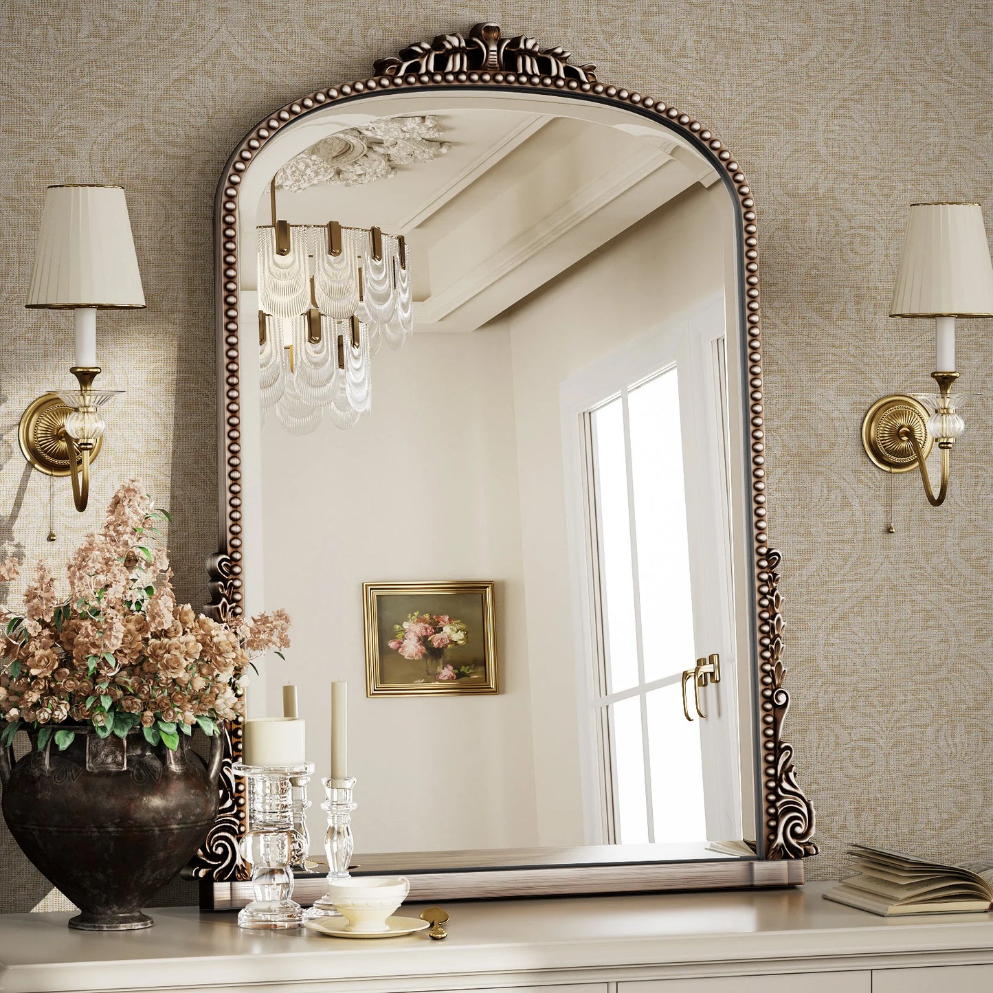 Arched Decorative Vanity Mirror