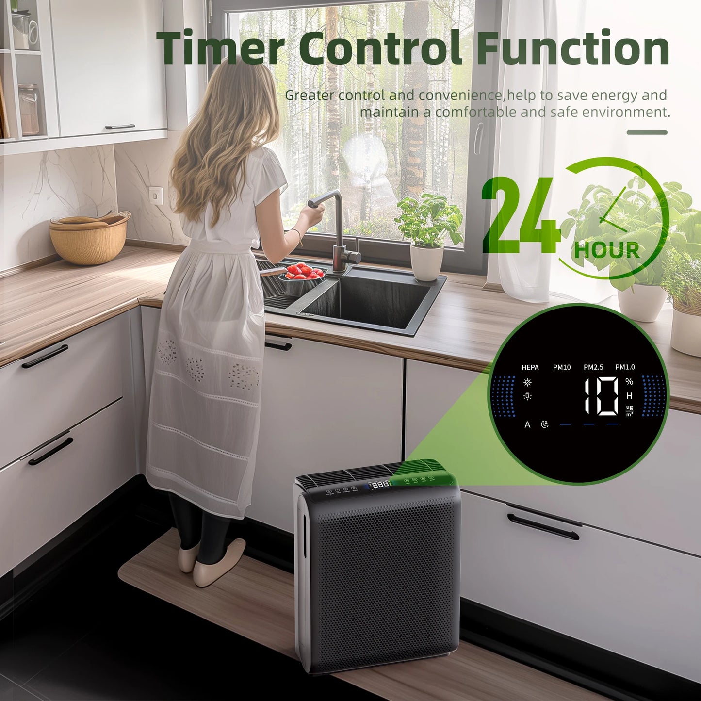 Air Purifier Touch Control, Pet Dander