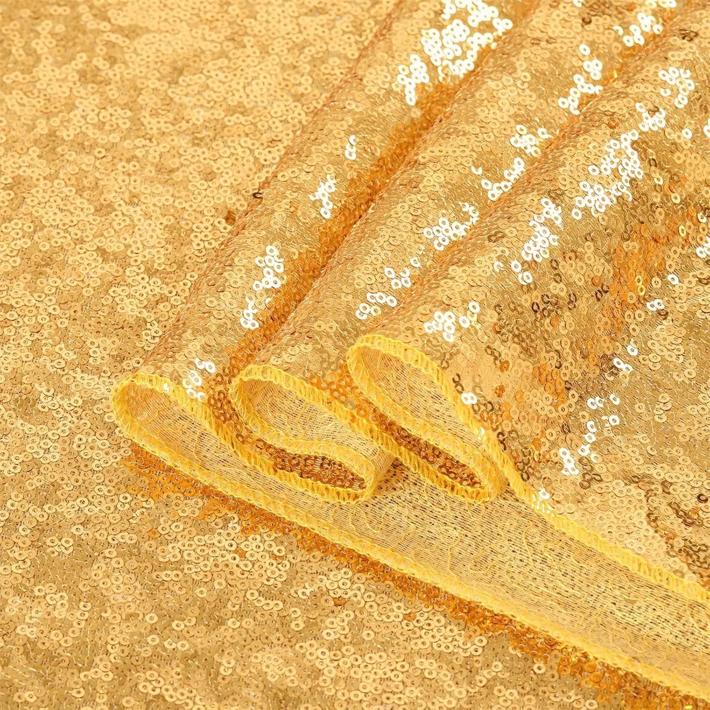 Sequin Table Runner Gold Glitter (24pcs)