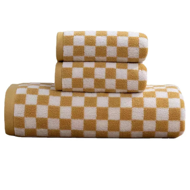 Vintage Plaid Bath Towel