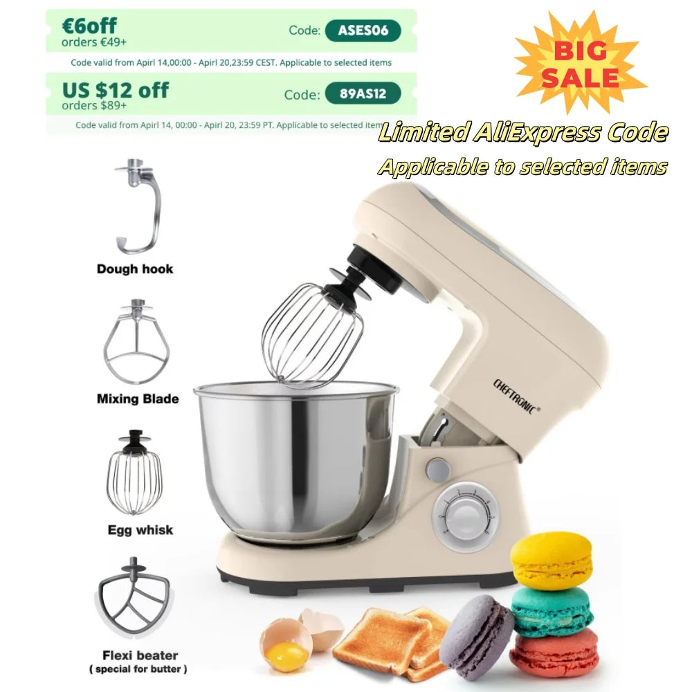 5Qt Tilt-Head Electric Household Stand Mixer