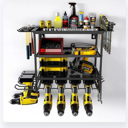 4 Layer Wall Mounted Heavy Duty Garage Tool Organizers