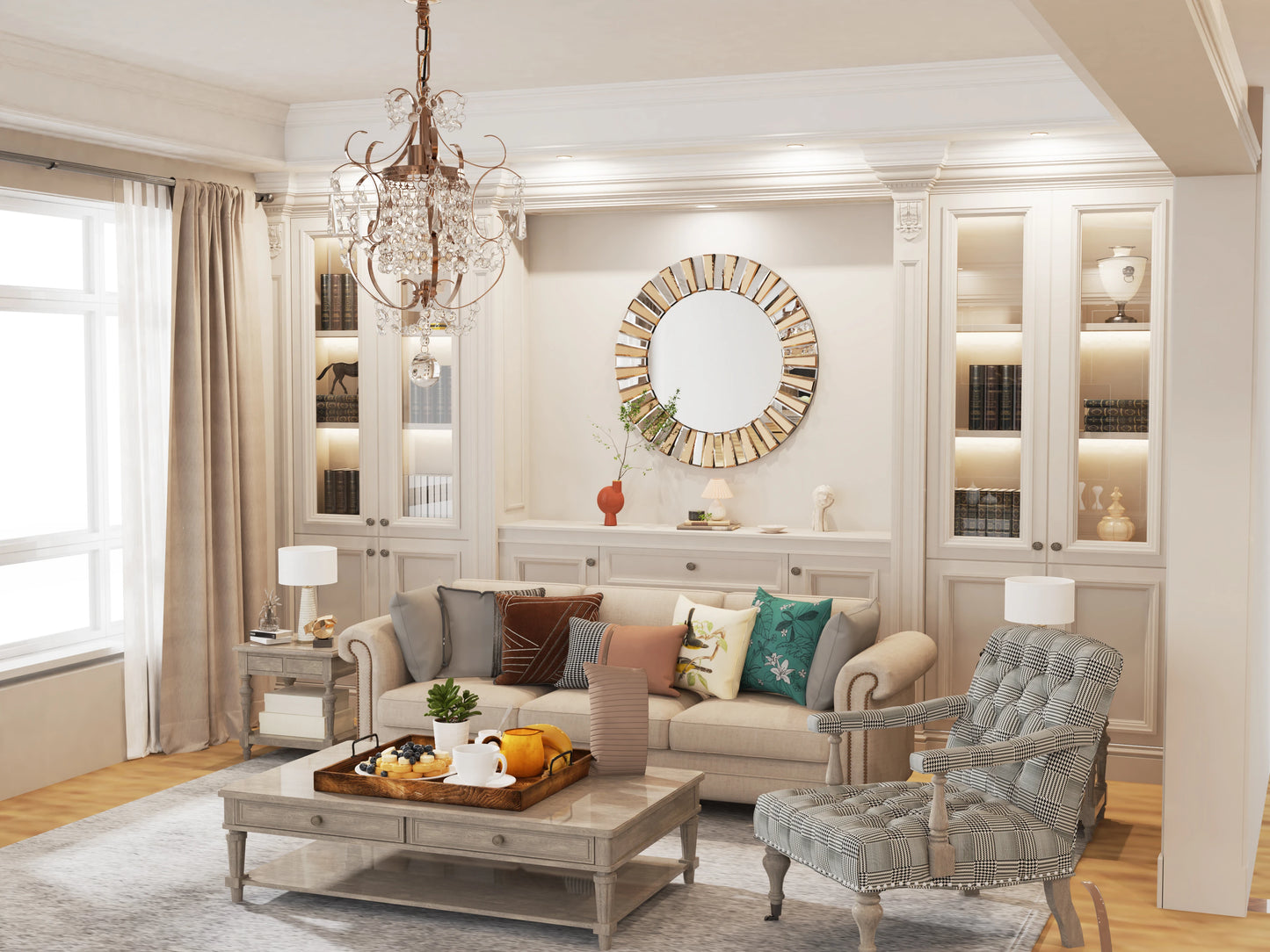 Hanging Accent Mirrors For Living Room