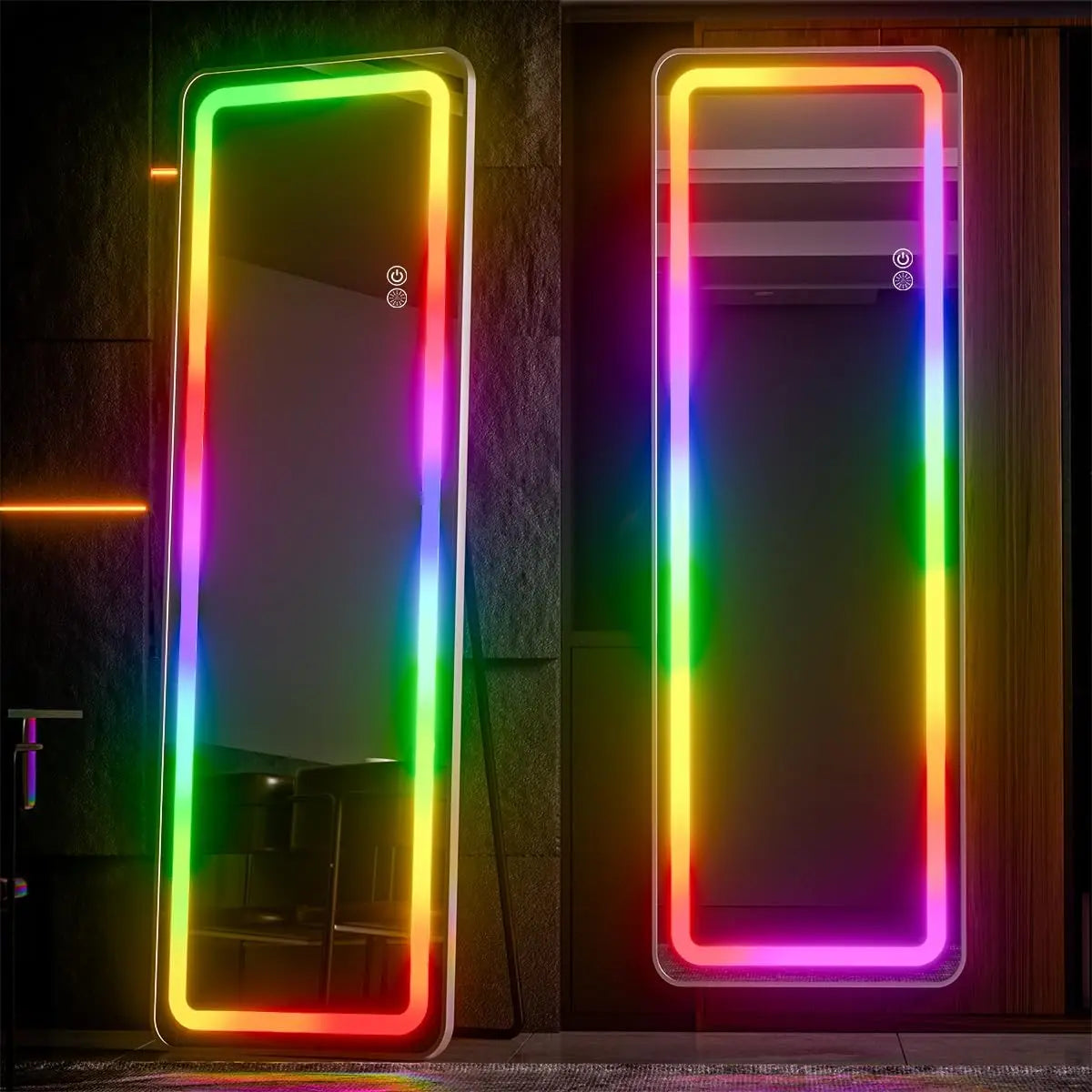 RGB Full Length Mirror With LED Lights