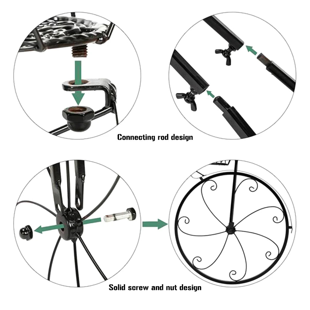 3-Tier Bicycle Plant Stand Decor