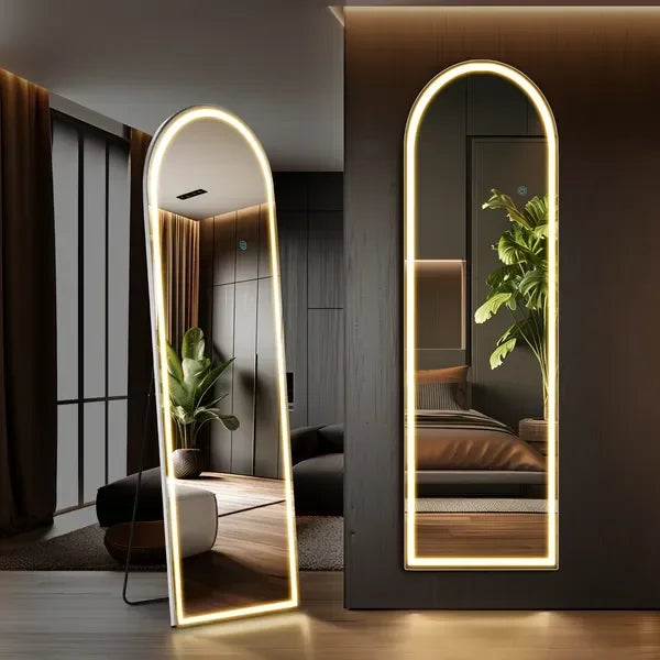 LED Lighted Floor Standing Mirror