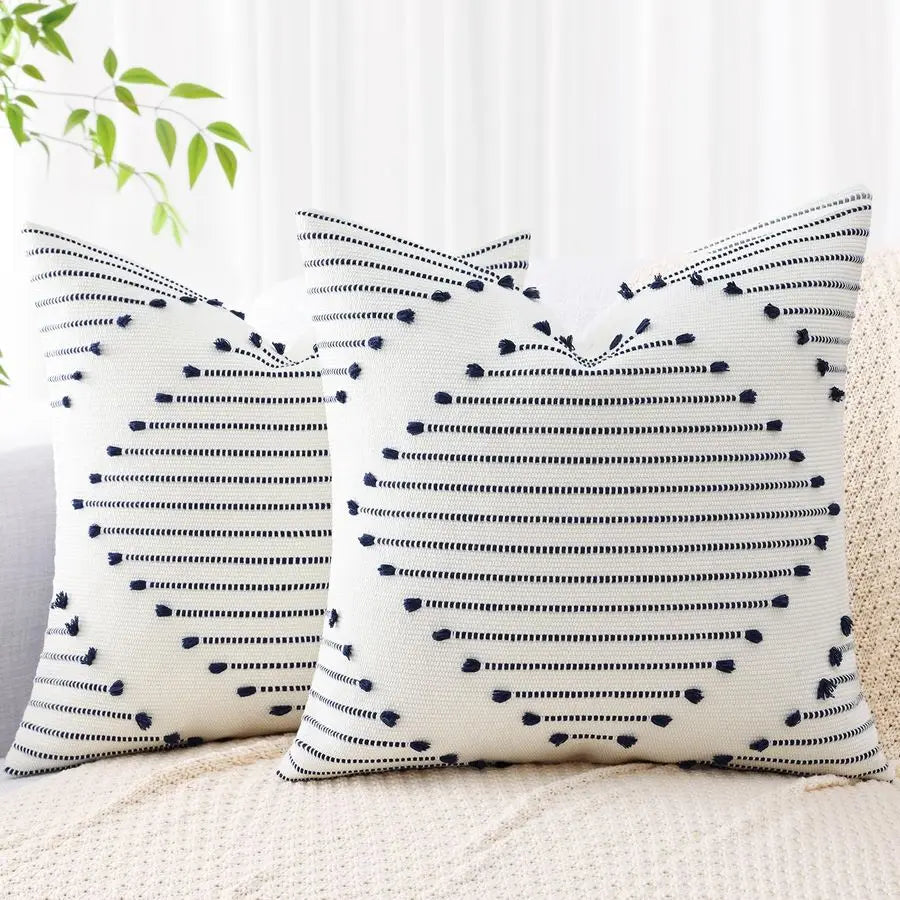 Boho Outdoor Pillow (Covers Only) 18x18 – Set of 2