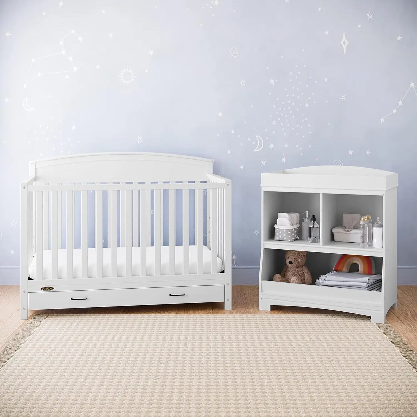 Benton 5-in-1 Convertible Crib With Drawer