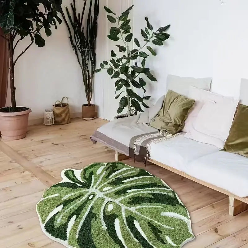 Fashionable Leaf Bathroom Mat