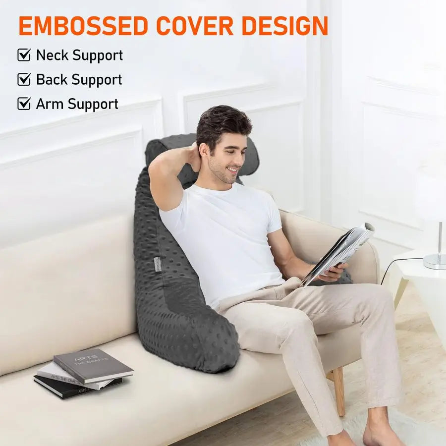 Extra-Large Backrest Support Pillow with Arms