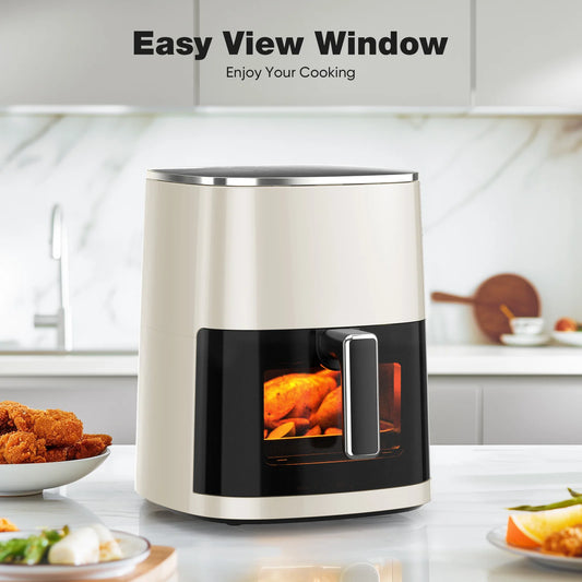 6 Quart Electric Air Fryer with Window Square
