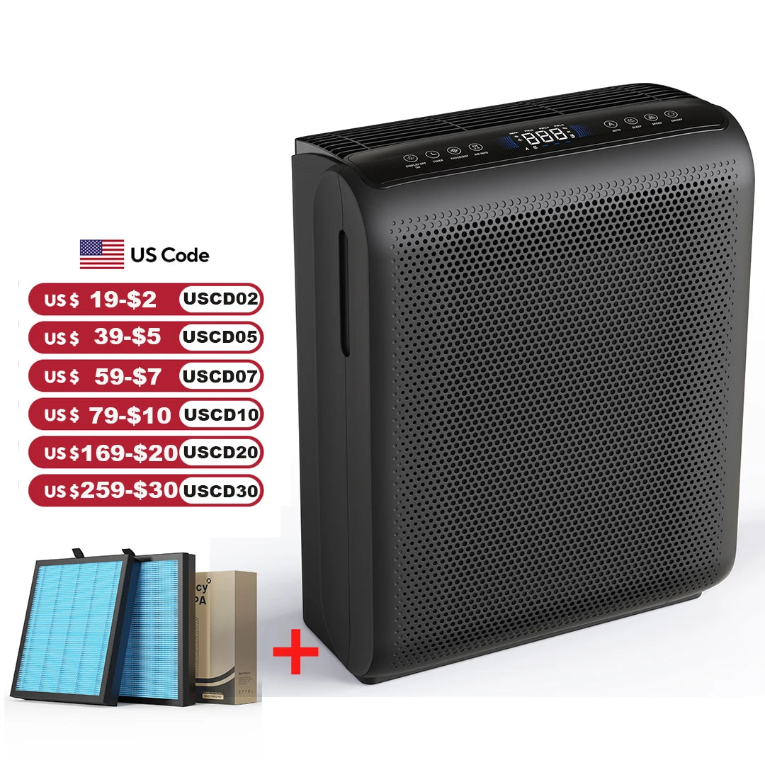 Air Purifier Touch Control Smart, Allergies