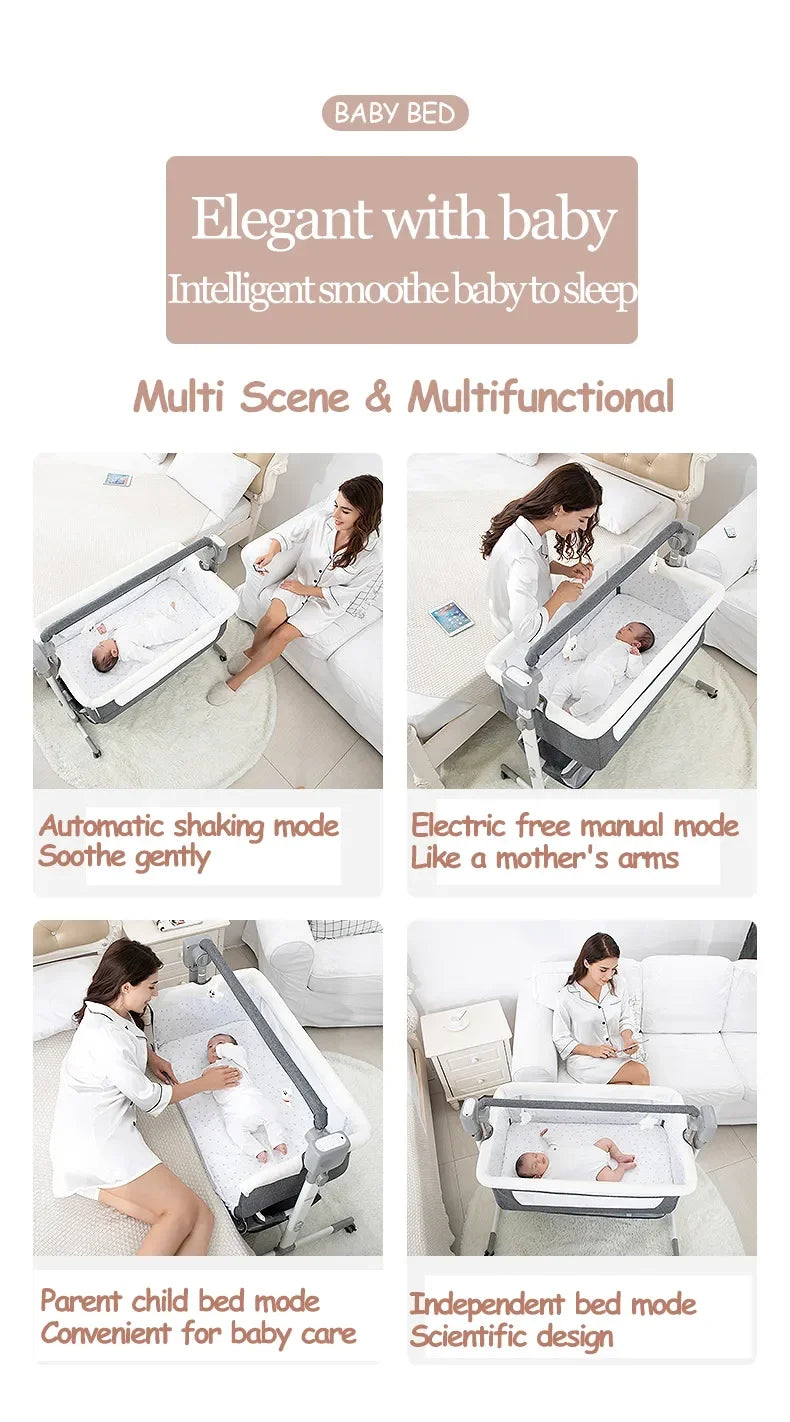 Electric Baby Bed With Bluetooth