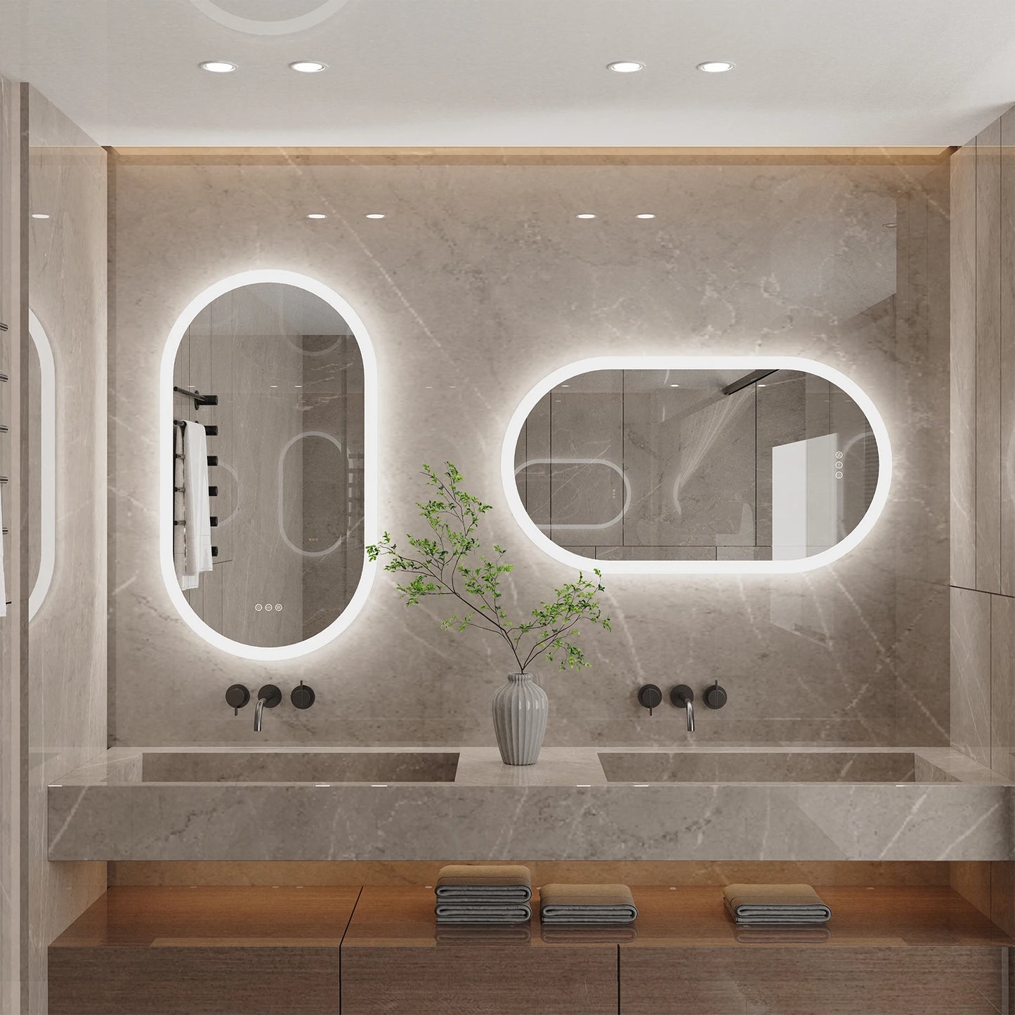 Bathroom Light Vanity Mirror Frameless