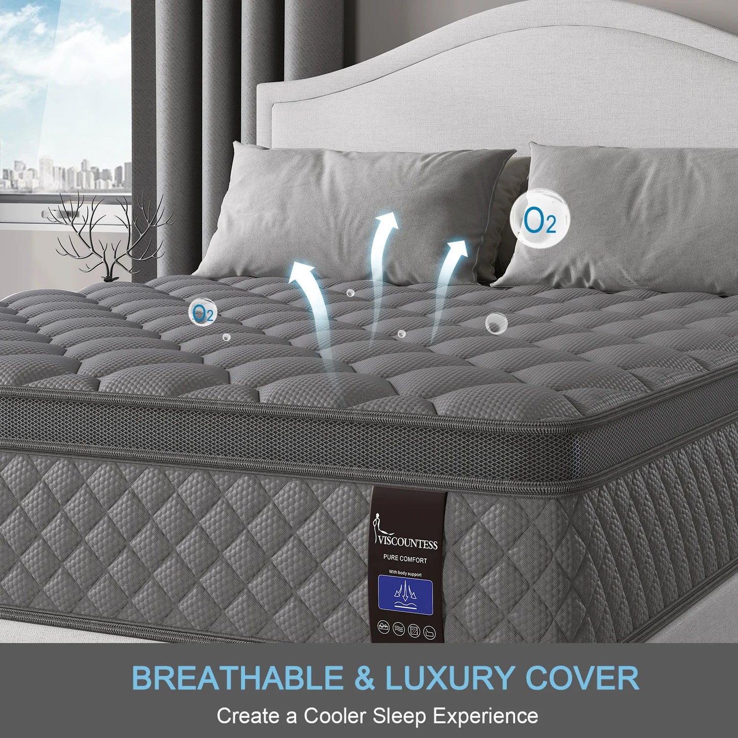 Gel-Infused Memory Foam Hybrid Mattress