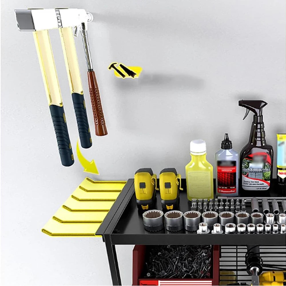 4 Layer Wall Mounted Heavy Duty Garage Tool Organizers