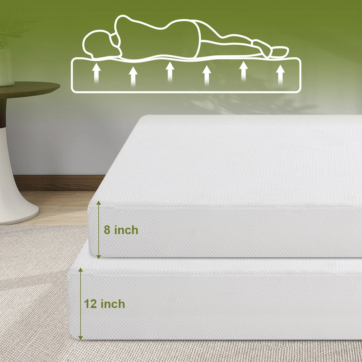 Gel Bed Mattress For Backpain Relief