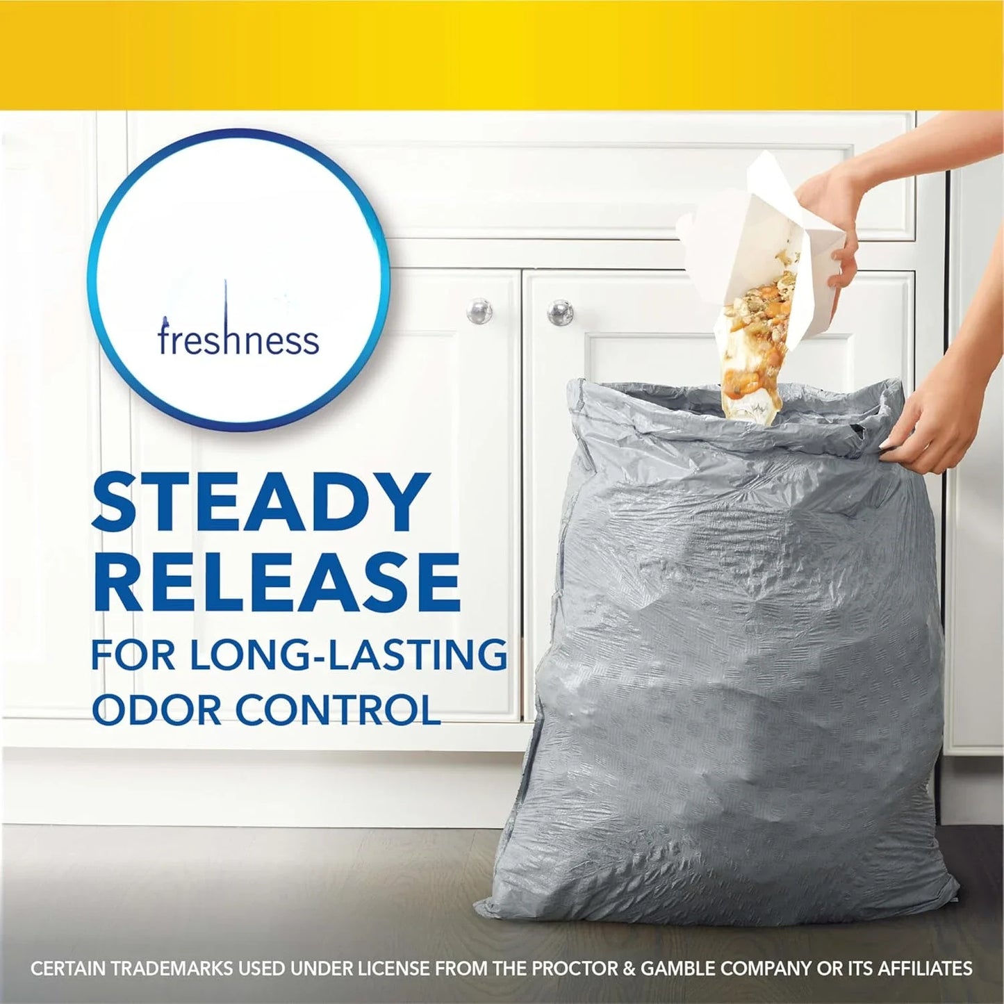 High kitchen drawstring trash bags - Stink Shield 13 gallon white trash bags