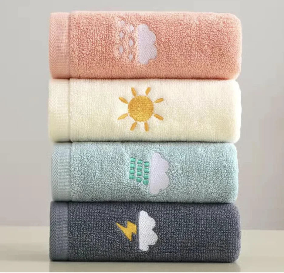 Premium Cotton Hand Towel Set – 4 Pack