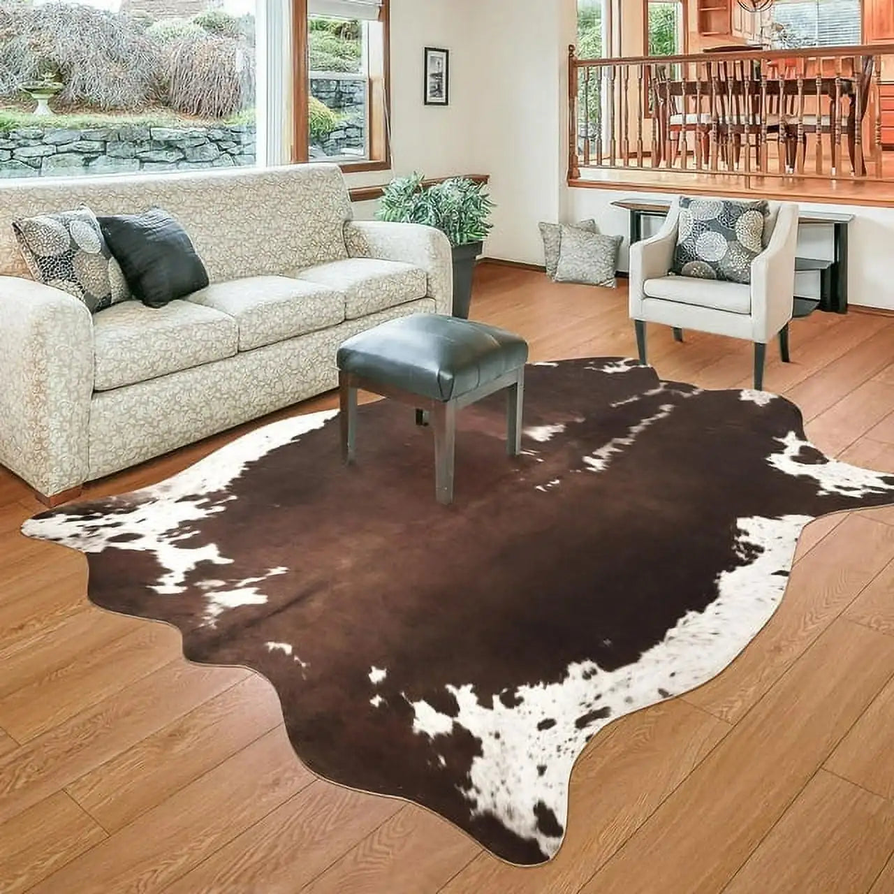 American Style Animal Print Rug Faux Fur