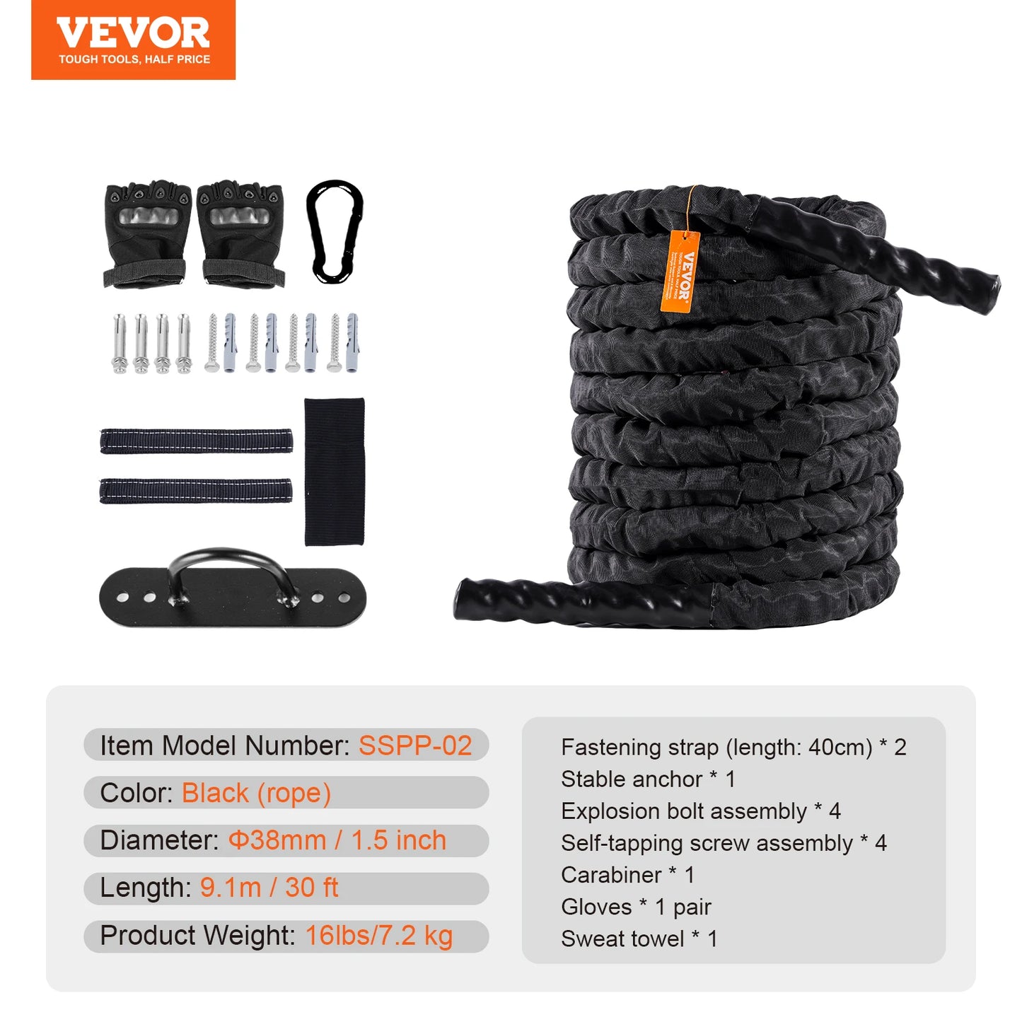 SucceBuy Battle Heavy Weighted Pull Rope